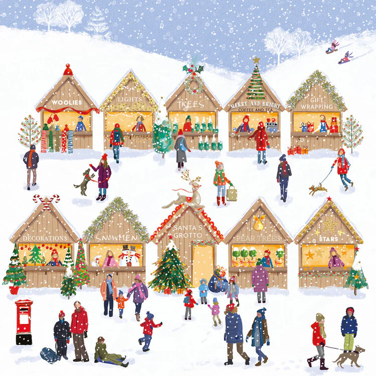 The Art File - Christmas Village Wallet