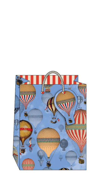 The Art File - Hot Air Balloons Med Gift Bag