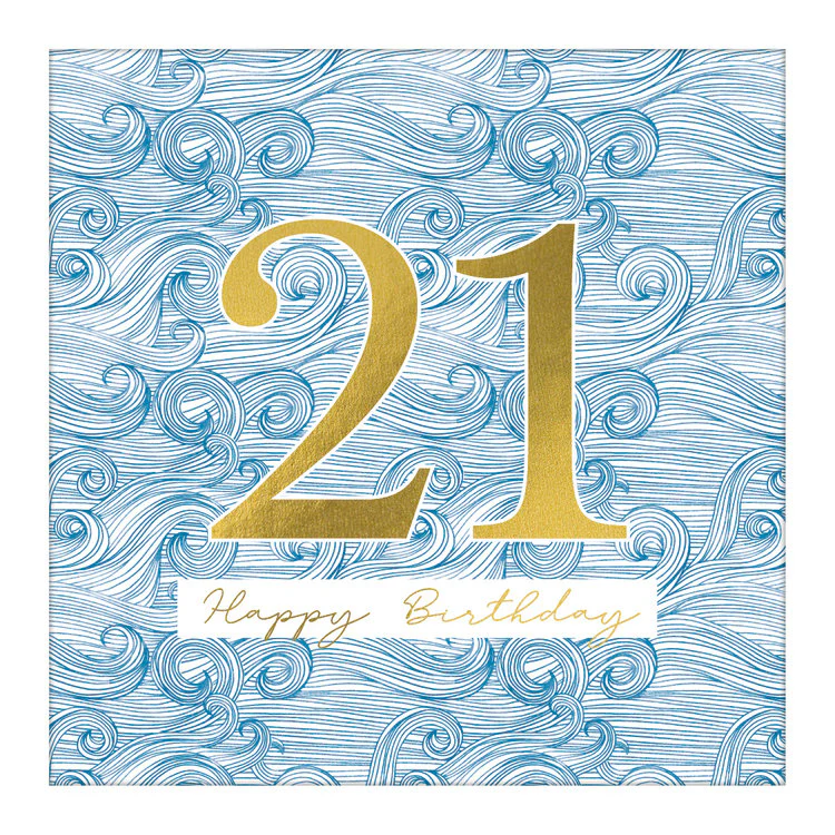 The Art File - Large Card 21st Birthday