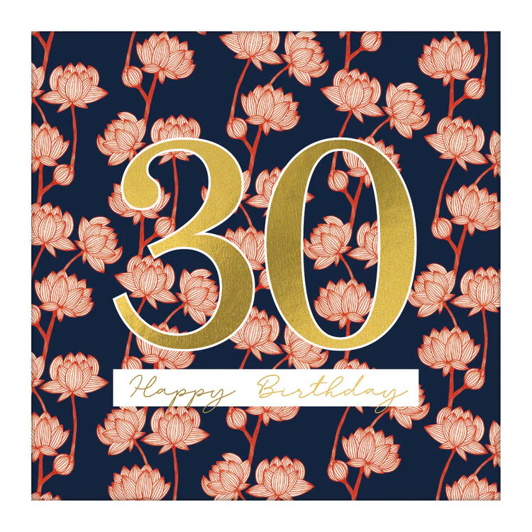 The Art File - Large Card 30th Birthday
