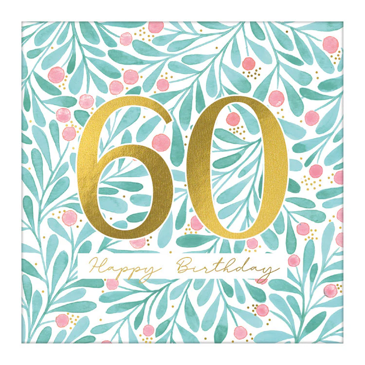The Art File - Large Card 60th Birthday