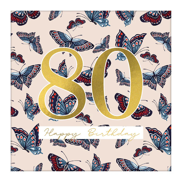 The Art File - Large Card 80th Birthday