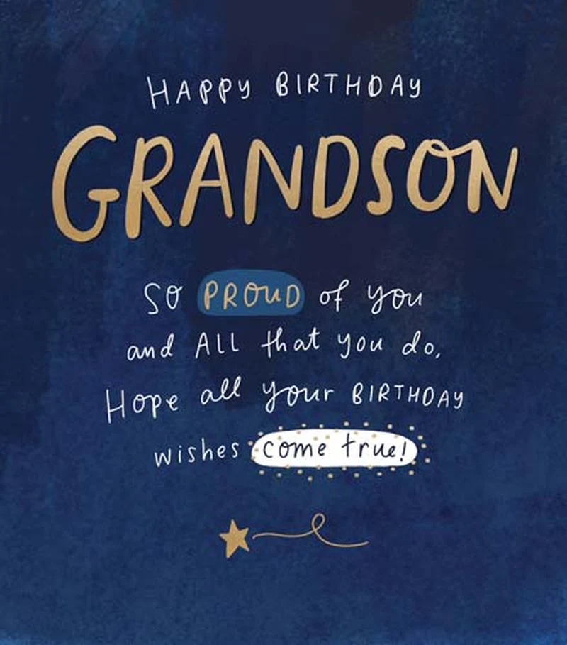 The Happy News - Happy Birthday Grandson So Proud