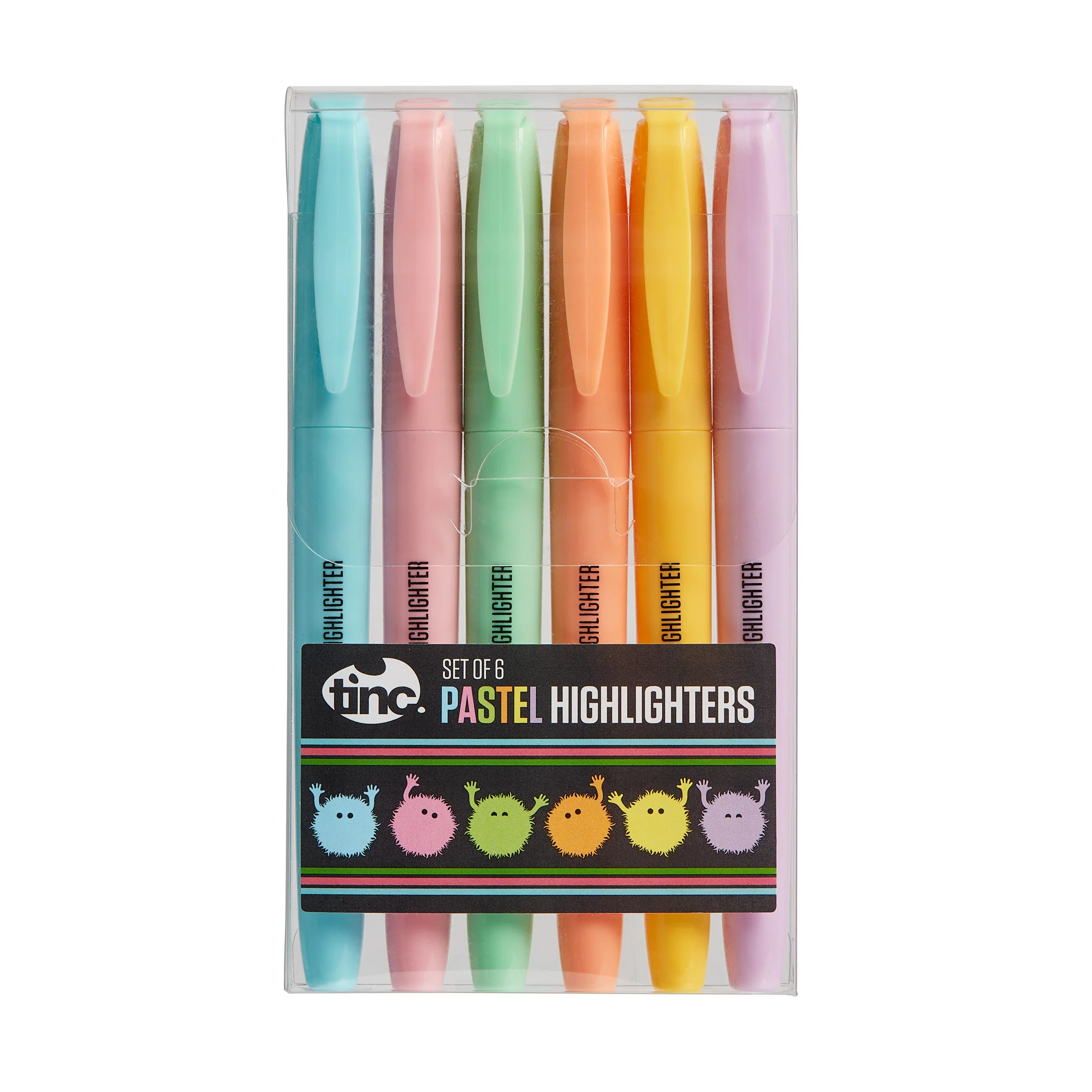 Tinc Set of 6 Pastel Hi-Lighters