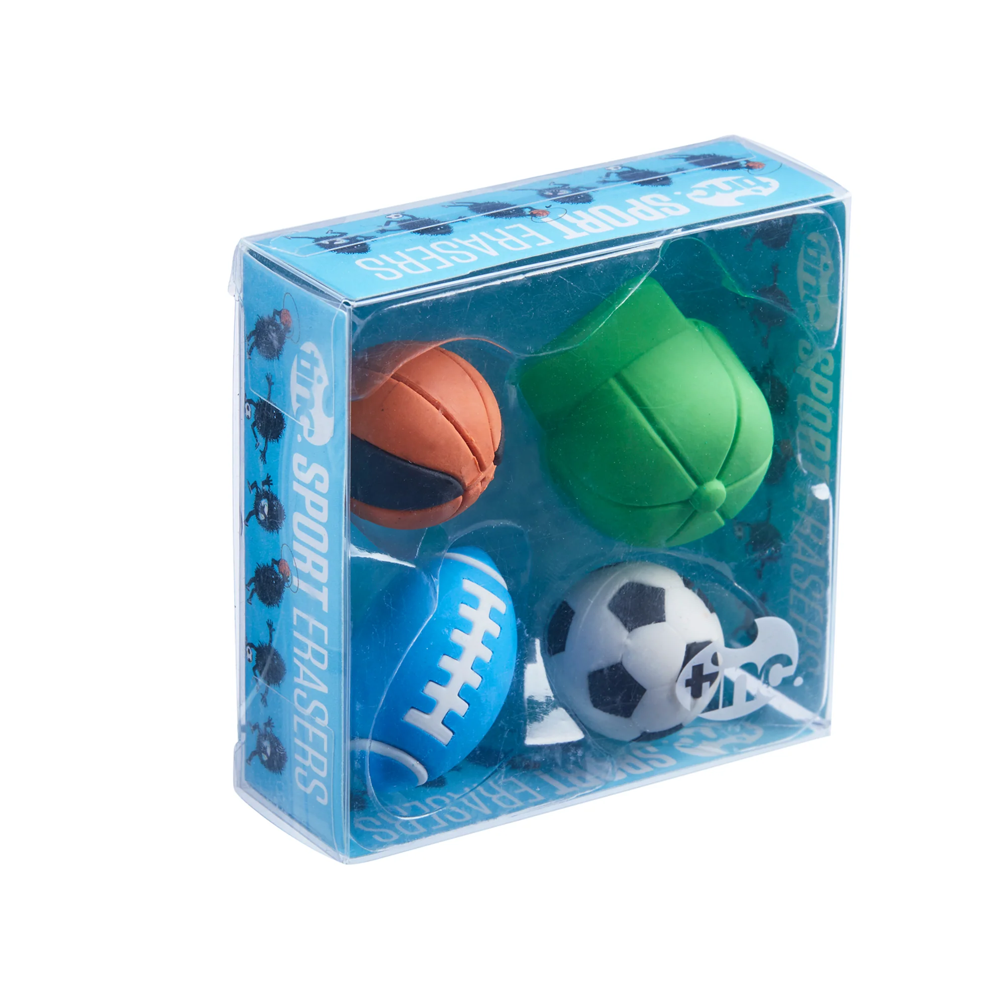 Tinc Stationery - Eraser Set - Sports