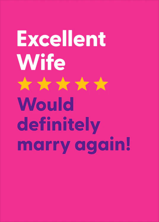 UK Greetings - 5 Star Wife