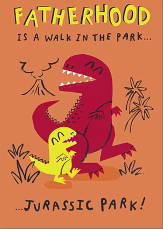 UK Greetings - Fatherhood Jurassic Park