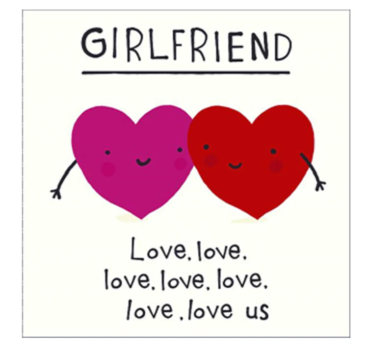 UK Greetings - Girlfriend Love Us