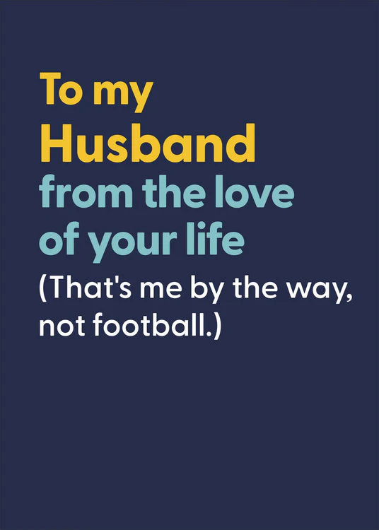 UK Greetings - Husband, From the Love