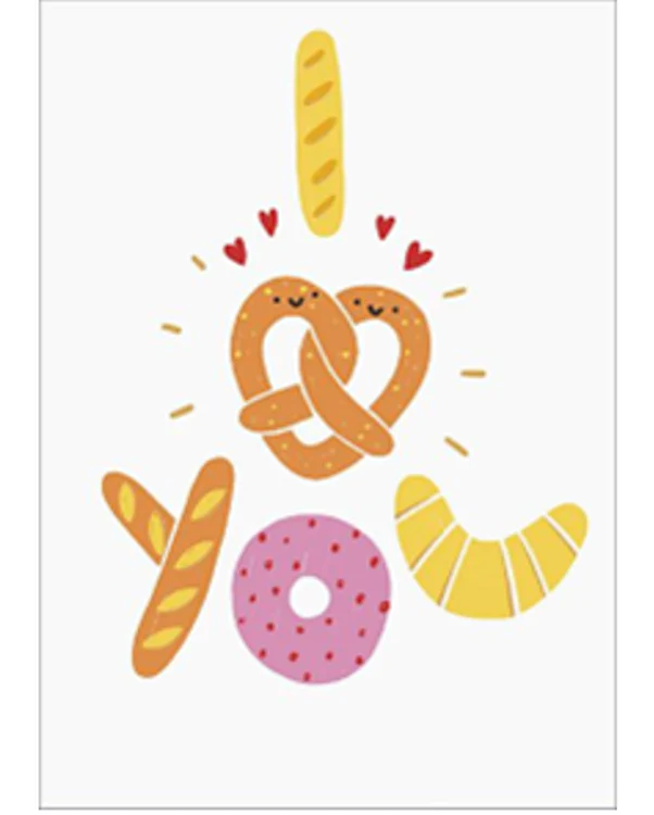 UK Greetings - I Love You Pretzel
