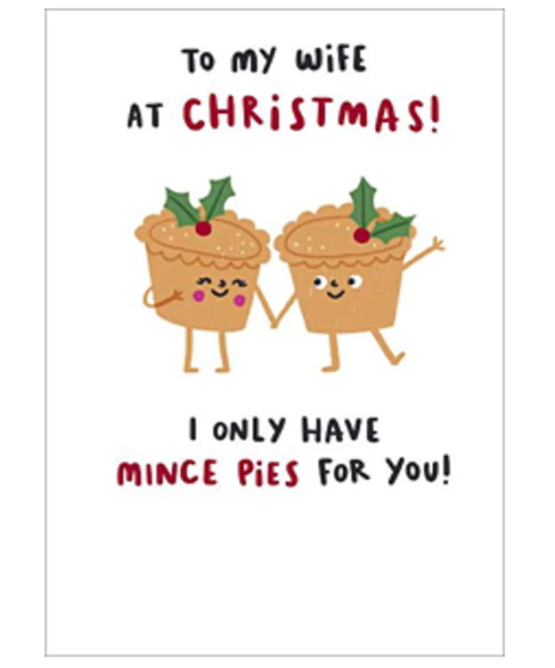 UK Greetings - Mince Pies Wife