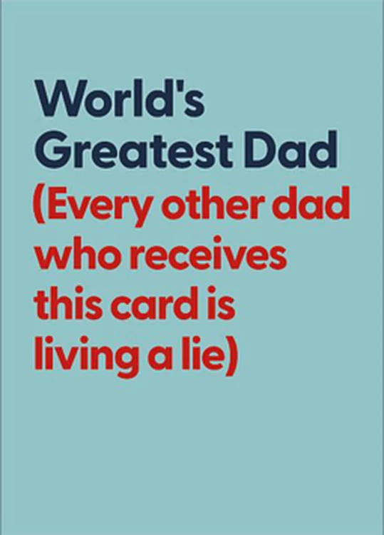 UK Greetings - World's Greatest Dad