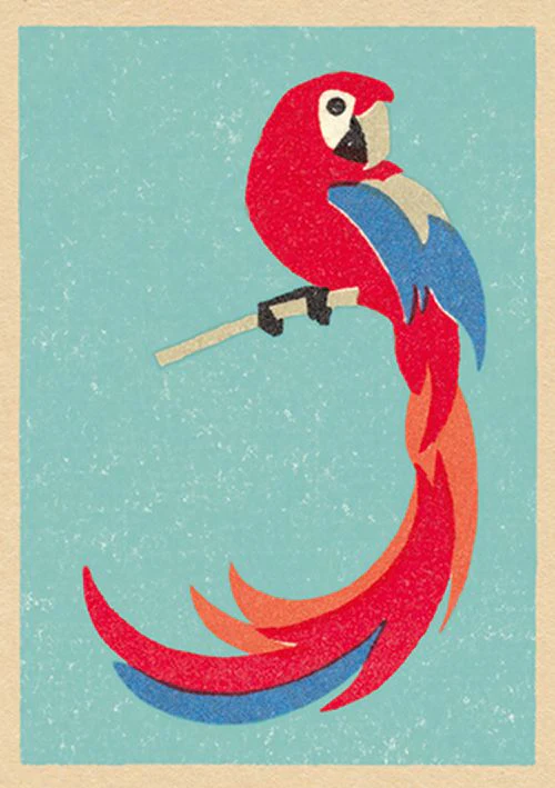 Vintage Matchbox - Parrot