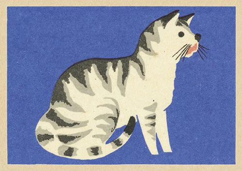 Vintage Matchbox - Stripey Cat