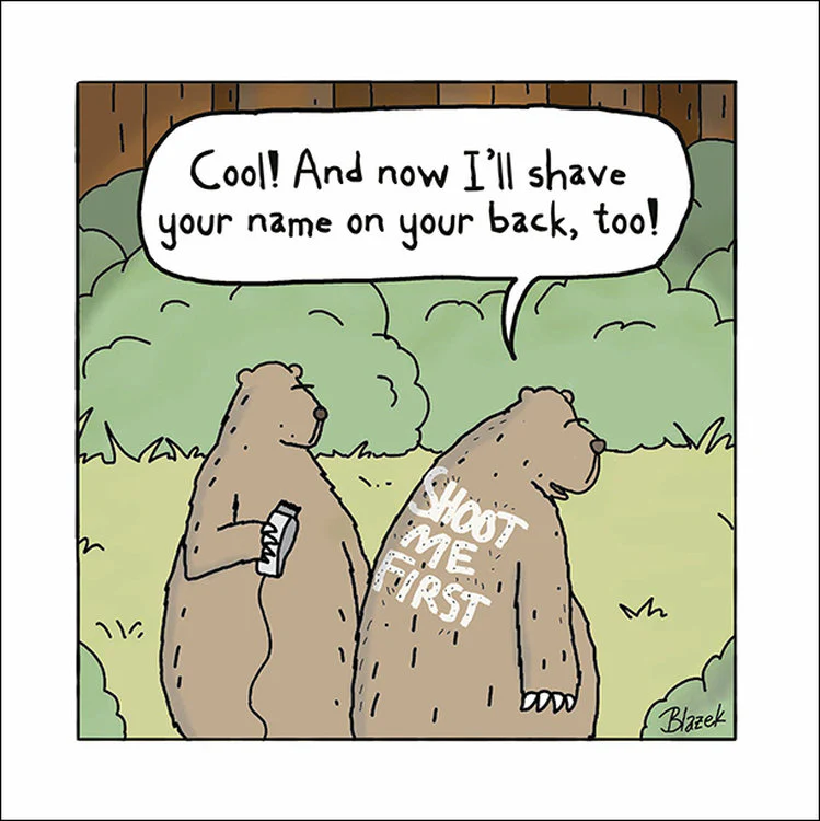 Woodmansterne - Bear With Message Shaved On His Back