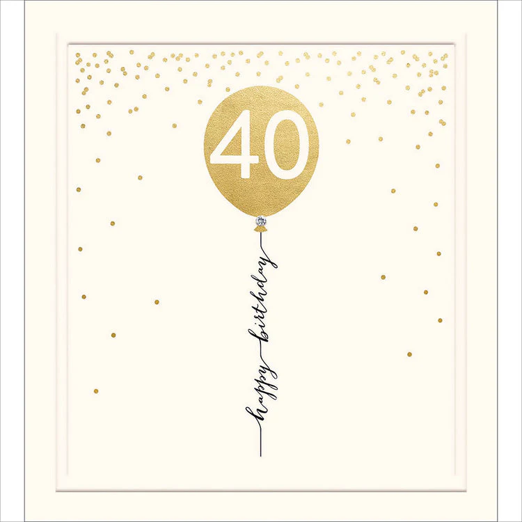 Woodmansterne - Happy Birthday 40 Balloon