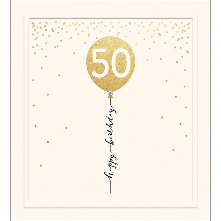 Woodmansterne - Happy Birthday 50 Balloon