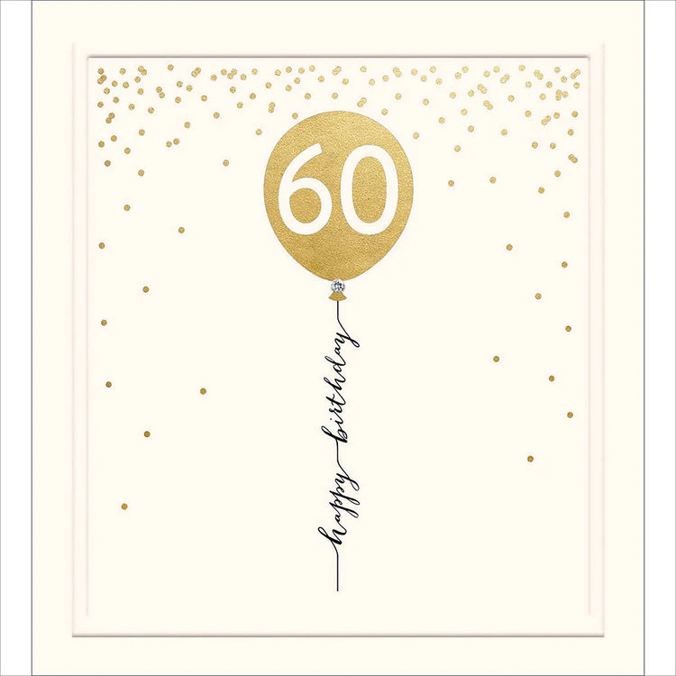 Woodmansterne - Happy Birthday 60 Balloon