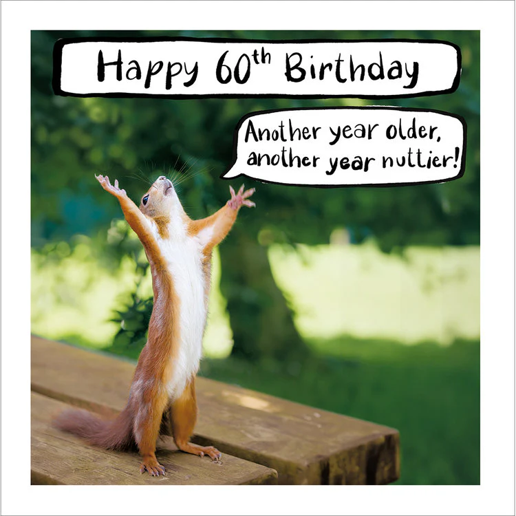 Woodmansterne - Squirrel 60th Birthday
