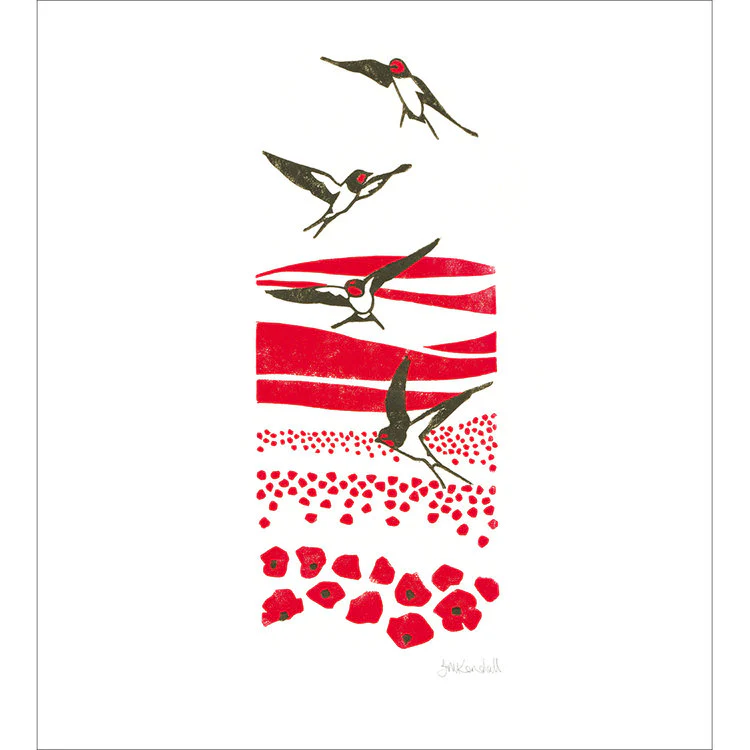 Woodmansterne - Swallows Over Poppy Fields